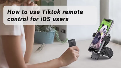 Remote Control for TikTok Scrollingwith Smartphone Holder Stand, Wireless PageTurner, Camera Shutter Video Recording foriOS Android, Phone Selfie Accessory,